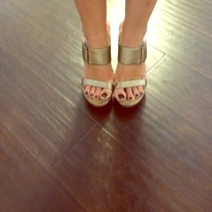 Michael by Michael Kors wooden heels.