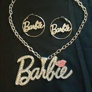 Barbie Necklace and Earring Set
