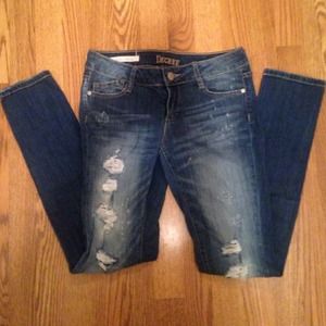 Destroyed Ripped Skinny Jeans