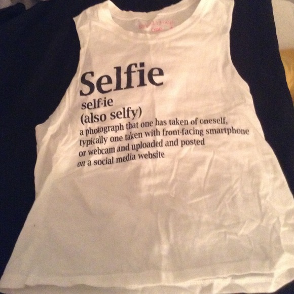 White Deb "Selfie" shirt