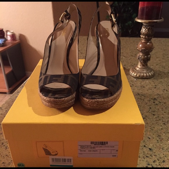 Authentic Fendi Wedges.