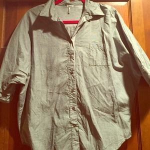 Splendid Chambray Button Down Top