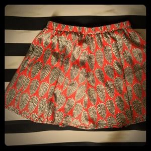 Maison Jules Leaf print skirt! Maison Jules Leaf print skirt!