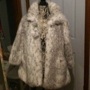 New look coat faux fur coat