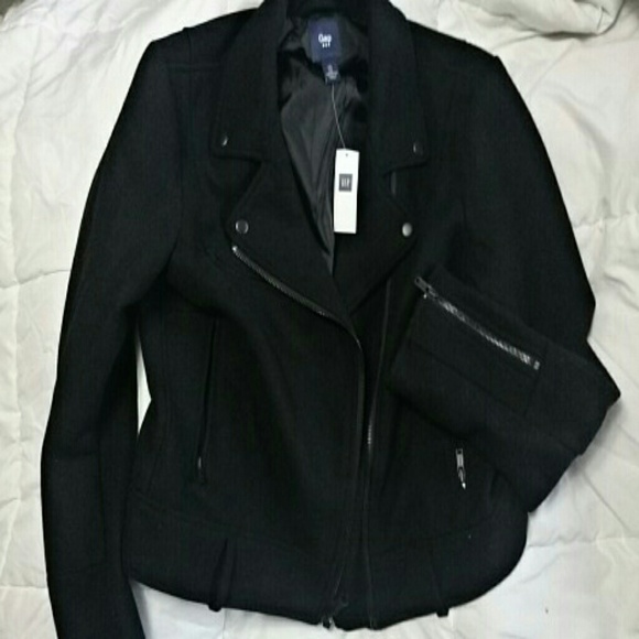 Black Motorcycle style jacket NWT
