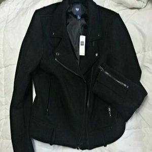 Black Motorcycle style jacket NWT