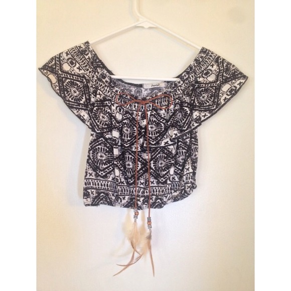 Tribal crop top