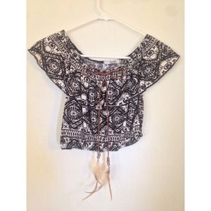 Tribal crop top