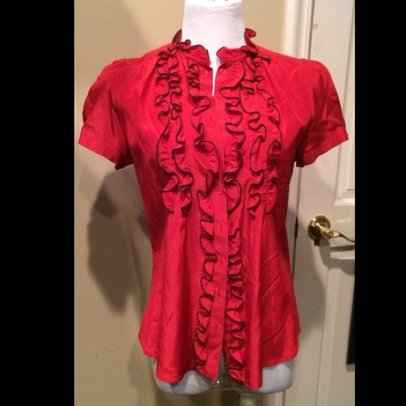 Zara silk/cotton button down.