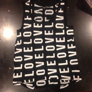 Graphic tank top ! Super cute never wore it