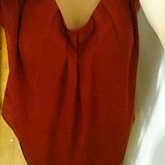 Burgundy / magenta blouse