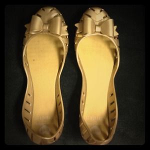 Jelly Gold Flats