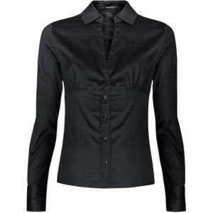 SOLD.    Mango cotton black shirt