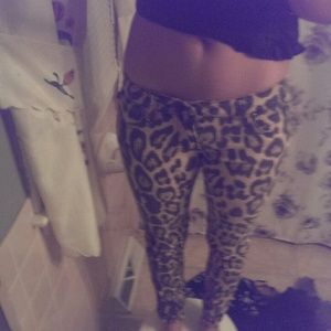 Leopard Tripp straight legs