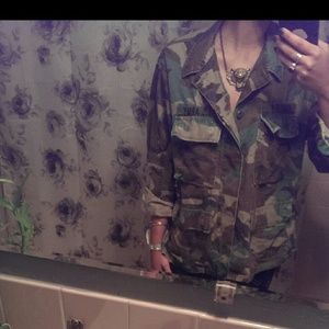 Grunge authentic military jacket
