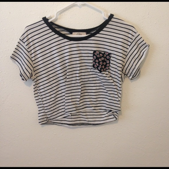Striped Crop-top