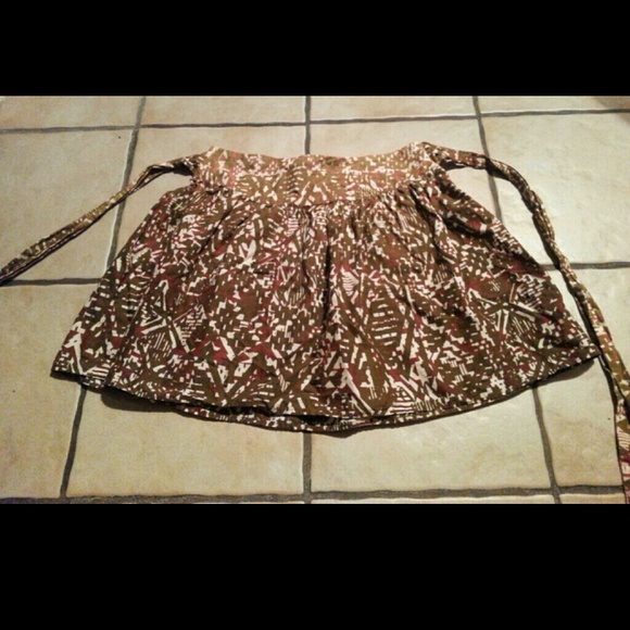 Multicolor flowy skirt