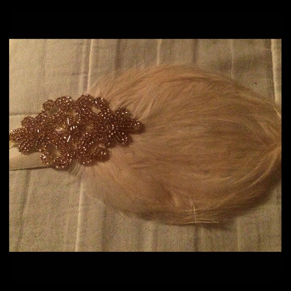Feather head band never got to wear brand new