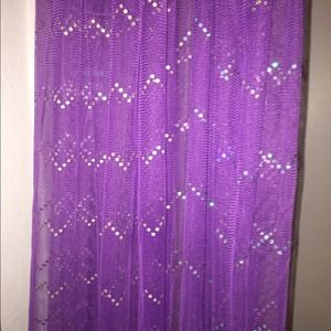 Sheer girls room curtains with sparkle