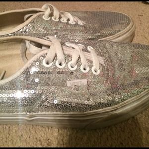 Classic vans womens 9.5 sequined