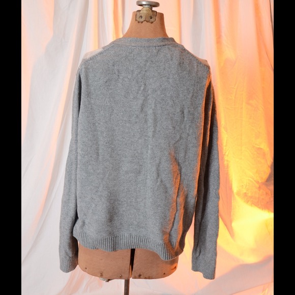Gray button down sweater - Picture 3 of 3