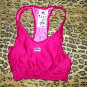 Adidas sports bra pink