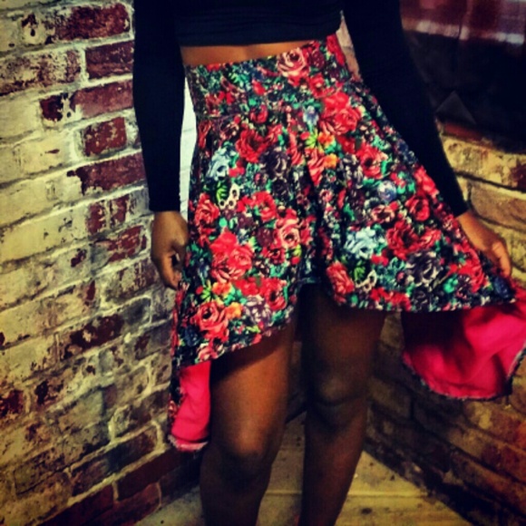 Custom made high low skirt
