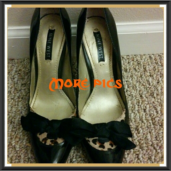 Nine West Kitten heels w/toe detail! Sz 7.5