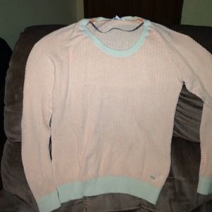 Volcom Orange and white sweater