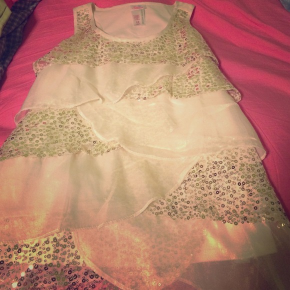 Sparkly layer Tank top