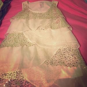 Sparkly layer Tank top