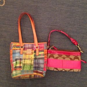 Dooney and Bourke & coach handbag bundle !