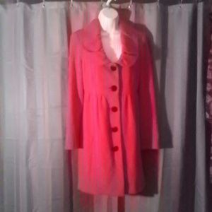 INC red trench coat