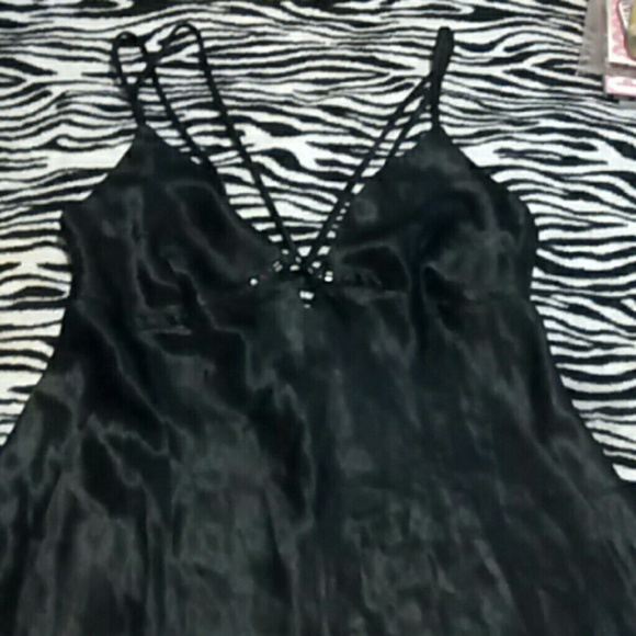 Black Soft satin like night gown.