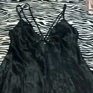 Black Soft satin like night gown.
