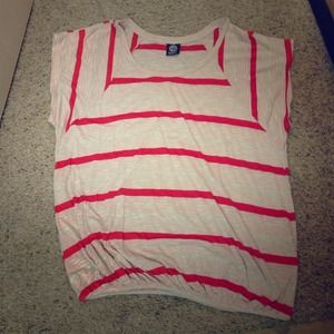 See through stripped shirt