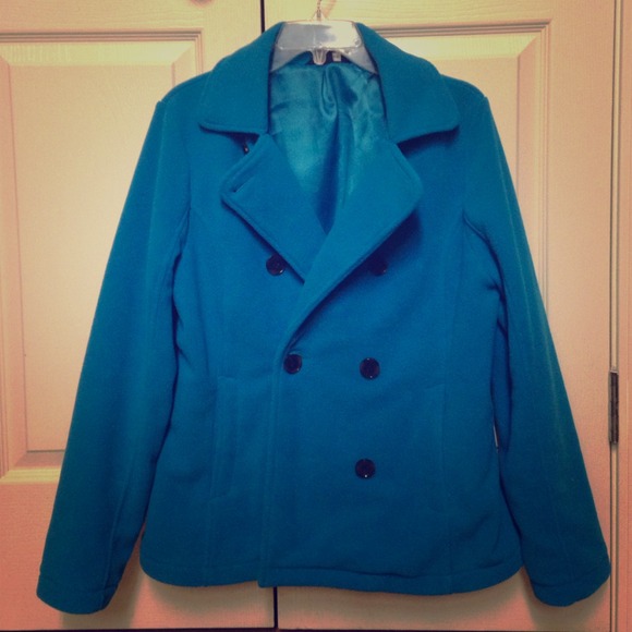 Fleece peacoat