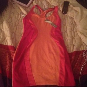 Pink & Orange party dress👗