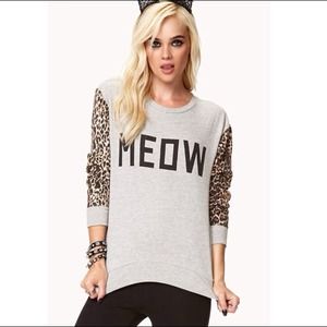 Forever 21, 'Meow' Sweatshirt!