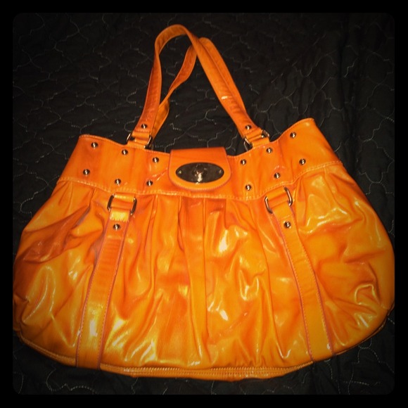 Large orange purse