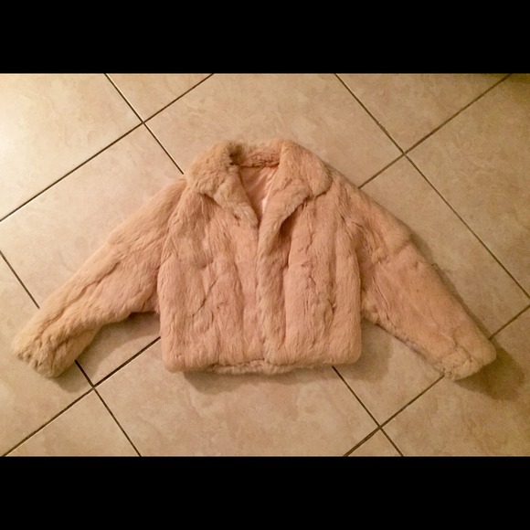 Vintage 100% Rabbit Fur Jacket
