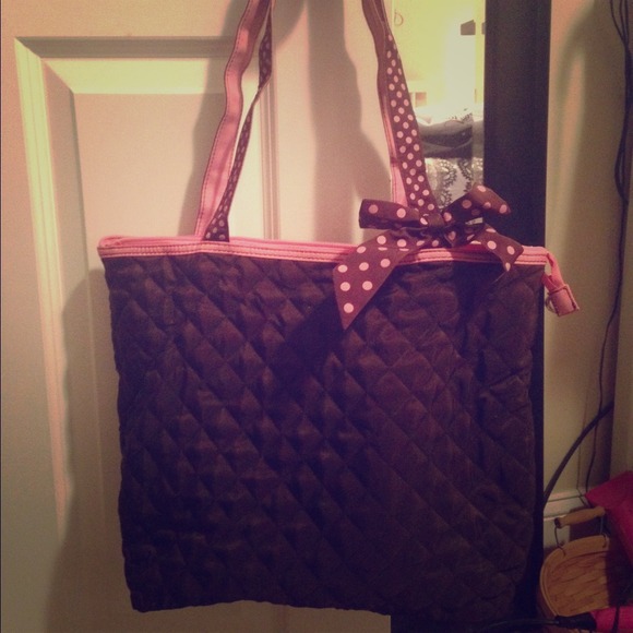 Brown and Pink Tote