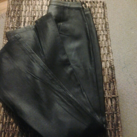 Chic leather pants