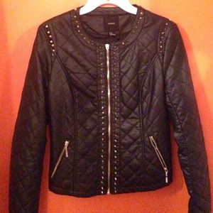 Forever 21 Leather Bomber Jacket