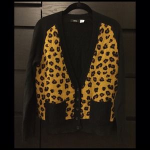 Leopard print cardigan