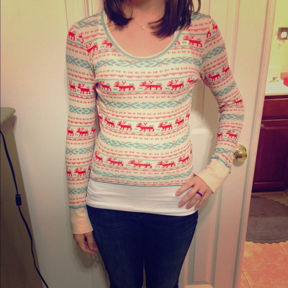 Free people thermal long sleeved shirt
