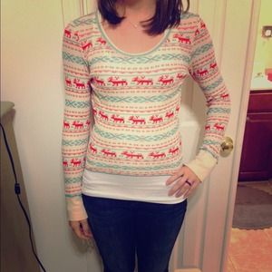 Free people thermal long sleeved shirt