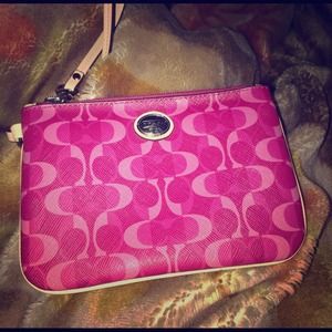 Authentic coach wristlet!