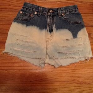 Bleached Vintage Levi's High Waisted Shorts