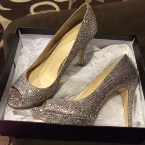 INC peep toe heels never worn!